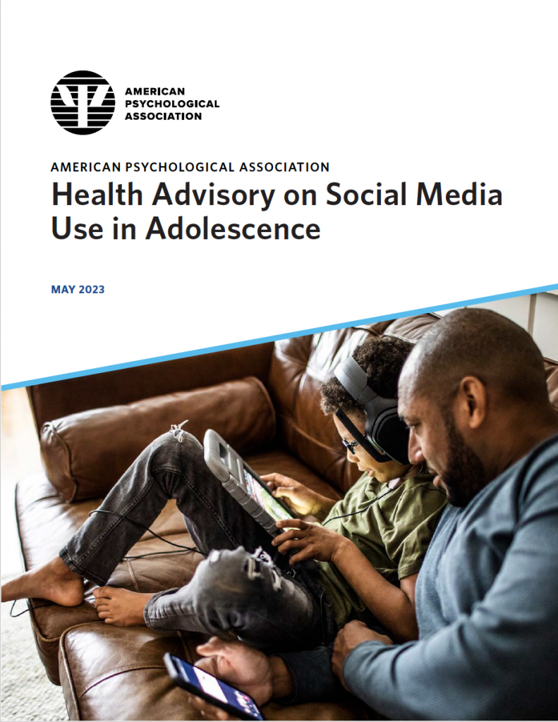 Health Advisory on Social Media Use in Adolescence 2023